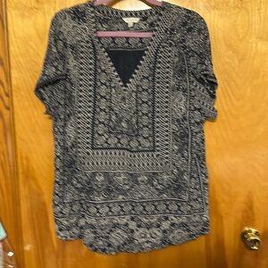 Women’s Lucky Brand Boho T Shirt, Size 1x